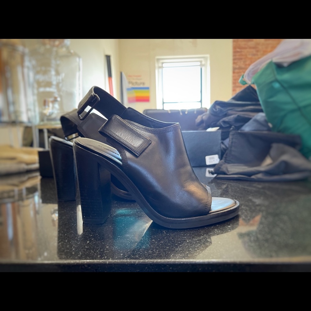 Alexander Wang Black Leather Mules